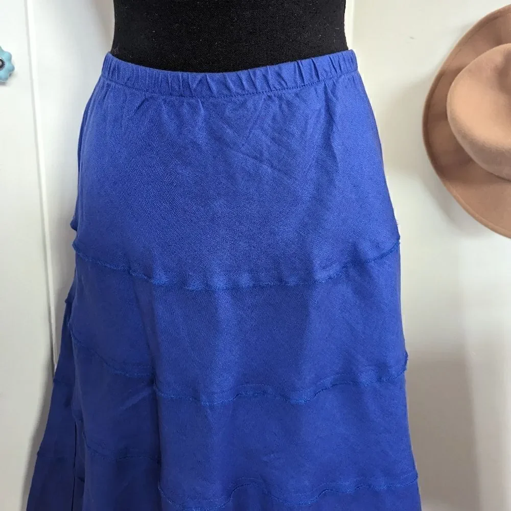 Soft Surroundings Linen Skirt S Cottagecore Fairycore Coastal Cowgirl Peasant